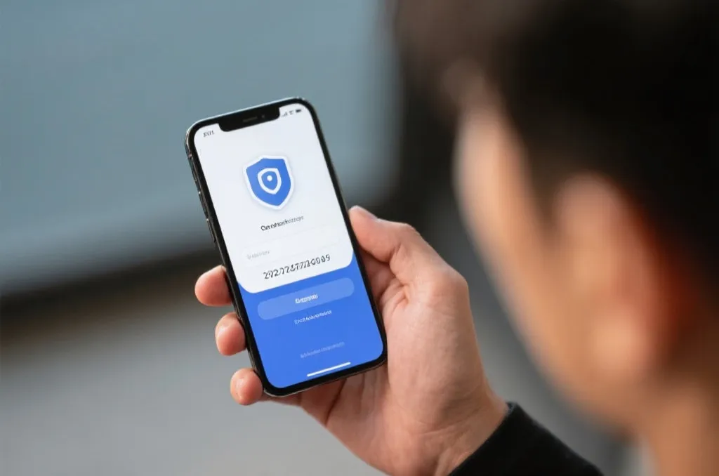 智能手机双重验证安全登录界面示意图